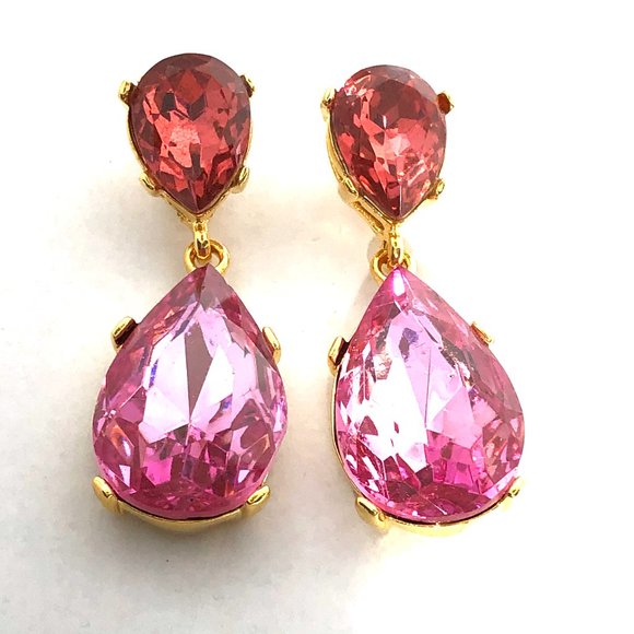 KENNETH JAY LANE, DOUBLE DROP EMERALD CRYS… - Picture 6 of 17